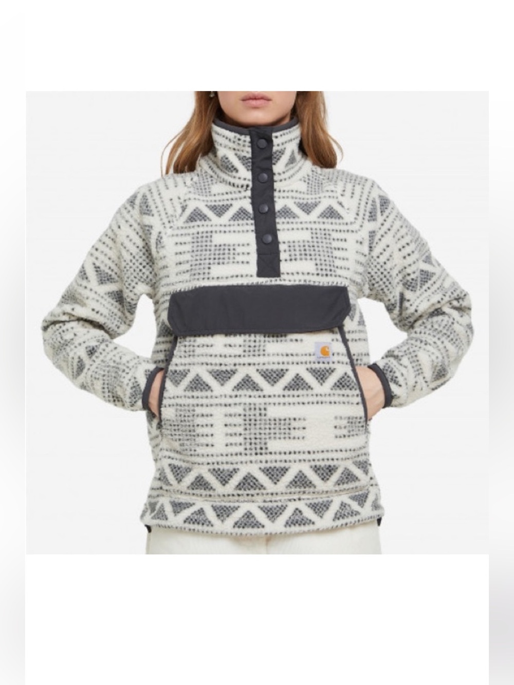 Carhartt Geo Aztec Relaxed Pit
Fleece Pullover Sweater